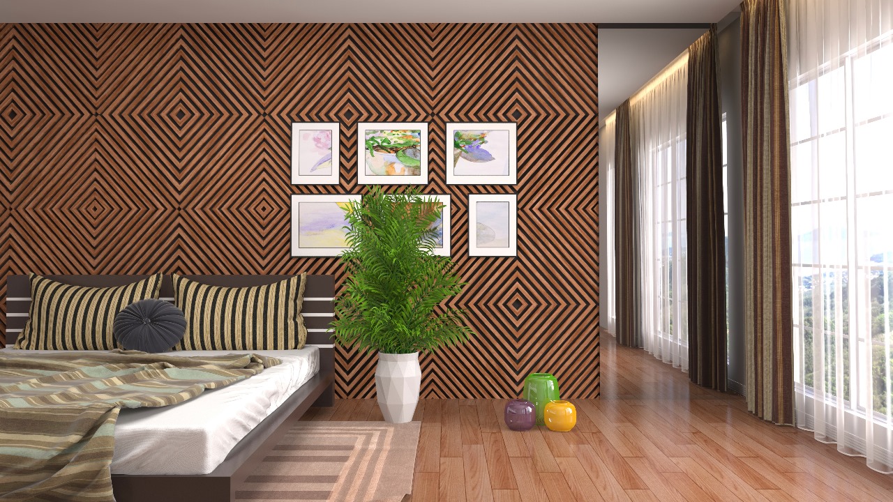 PVC wall panel designs for bedroom 3